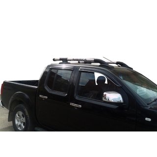 Strešné lyžiny s priečnikmi (2 ks, chróm) Toyota Hilux 2006–2015 fotografia 3