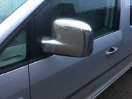 Volkswagen Caddy 2015–2020 Kryty spätných zrkadiel Variant 1 (2 ks) Leštená nehrdzavejúca oceľ fotografia 5