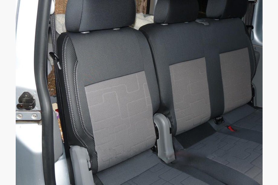 Volkswagen Caddy 2004–2010 Autopoťahy (koženka↗látka, Premium) Celý interiér (5 miest) Image