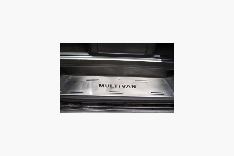 Volkswagen T5 Multivan 2003–2010 Nerezové kryty vnútorných prahov (OmsaLine, nerez) 3 dvere, OmsaLine – talianska nerezová ocel Fotografia 3