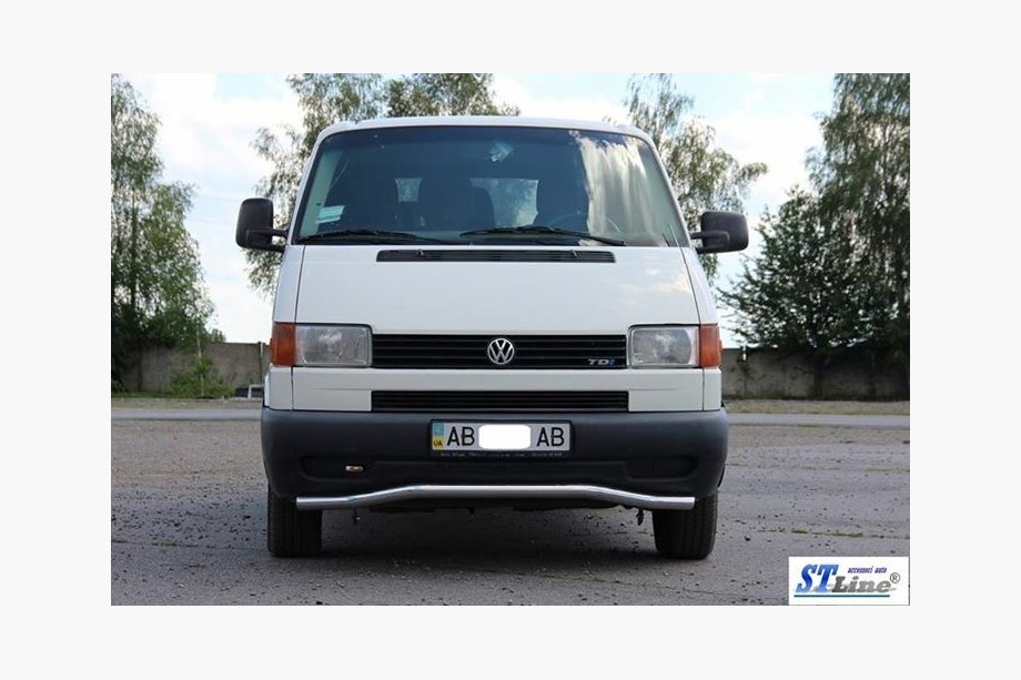 Volkswagen T4 Transporter 1990–2003 Spodná jednoduchá vlnová ochranná tyč ST007 (nerez) 60 mm Fotografia 4
