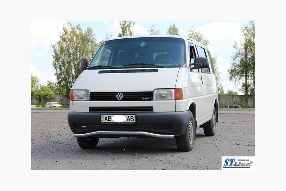 Volkswagen T4 Transporter 1990–2003 Spodná jednoduchá vlnová ochranná tyč ST007 (nerez) 60 mm Fotografia 5