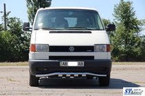 Volkswagen T4 Transporter 1990–2003 Predný ochranný rám s mriežkou ST010 (nerez) fotografia 2