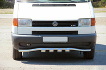 Volkswagen T4 Transporter 1990–2003 Predný ochranný rám s mriežkou ST010 (nerez) fotografia 1