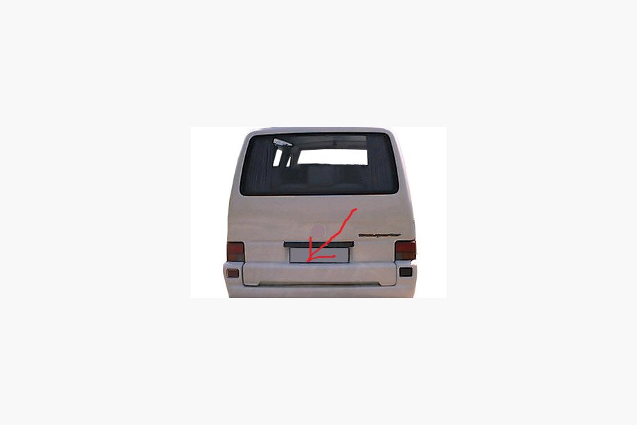 Volkswagen T4 Transporter 1990–2003 Nástavec na veko kufra (na lakovanie) Image