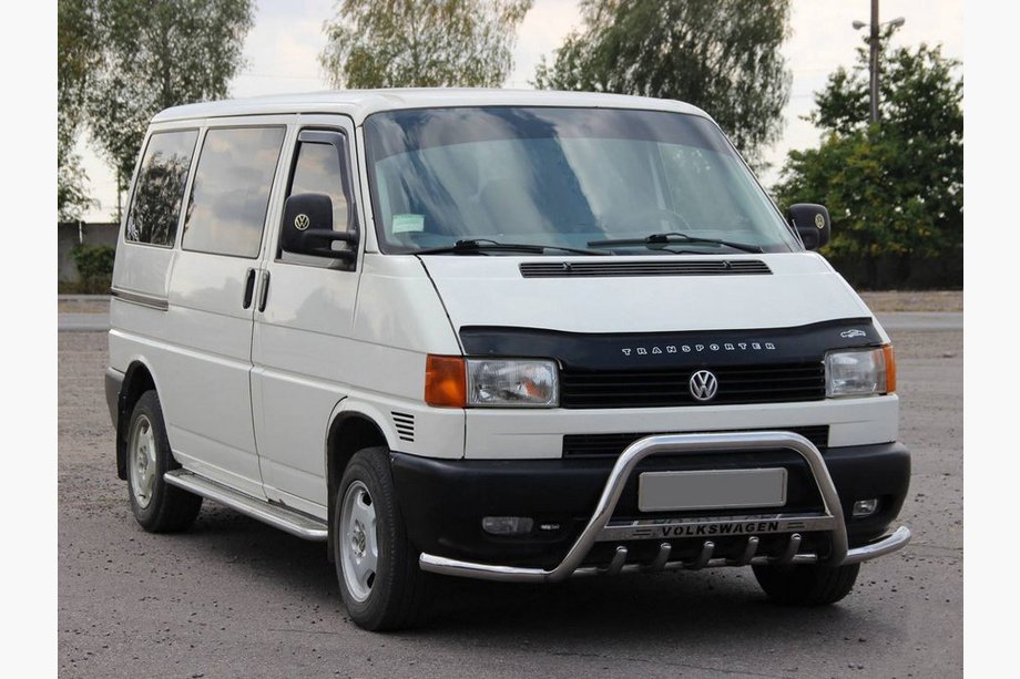 Volkswagen T4 Caravelle/Multivan 1990–2003 Predný ochranný rám WT003 Plus-1 (nerez) Image