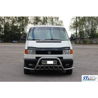 Predný ochranný rám WT003 Plus-1 (nerez) Volkswagen T4 Transporter 1990–2003 fotografia 3