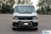 Volkswagen T4 Caravelle/Multivan 1990–2003 Predný ochranný rám WT003 Plus-1 (nerez) fotografia 3