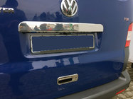 Volkswagen T5 2010–2015 Nerezová lišta nad ŠPZ na piatych dverách Multivan, OmsaLine - talianska nehrdzavejúca oceľ fotografia 1