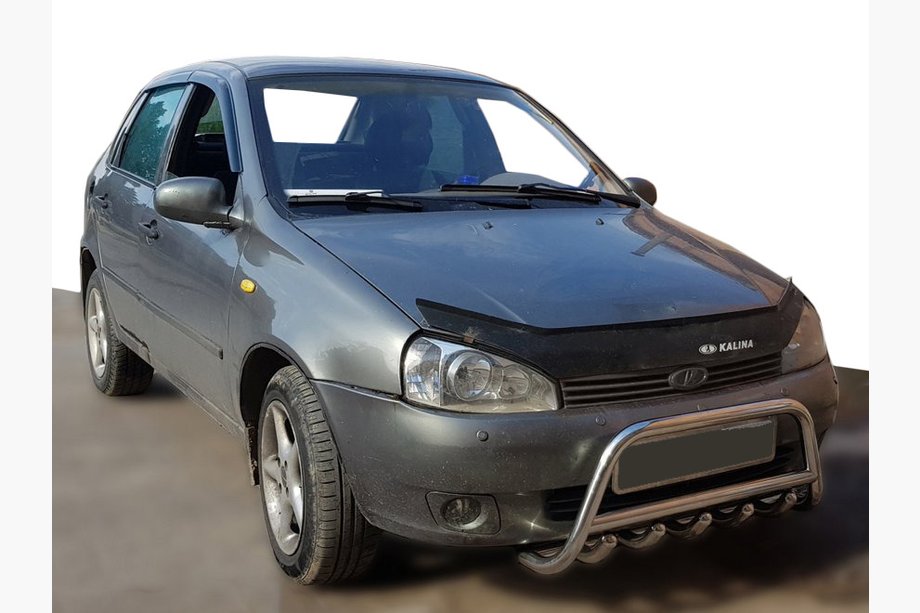 Lada Kalina 2004–2011 Nerezový predný ochranný rám (bullbar) WT003 (60 mm) Image