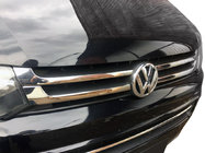 Volkswagen T5 2010–2015 Delené lišty na masku chladiča (Carmos, 4 ks, nerez) fotografia 1