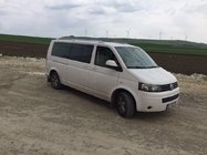 Volkswagen T5 Multivan 2003–2010 Strešné lyžiny Skyport (biele) fotografia 2