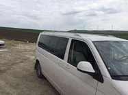 Volkswagen T5 Multivan 2003–2010 Strešné lyžiny Skyport (biele) fotografia 3