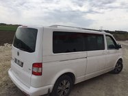 Volkswagen T5 Multivan 2003–2010 Strešné lyžiny Skyport (biele) fotografia 5