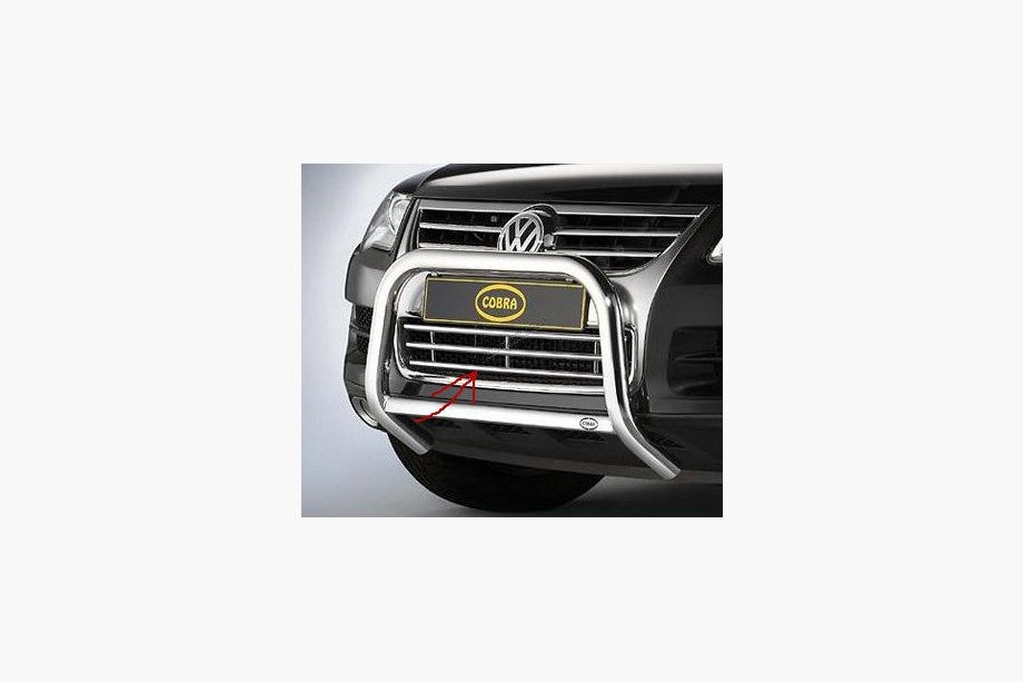 Volkswagen Touareg 2002–2010 Mriežka predného nárazníka (nerez) 2003-2008 Image