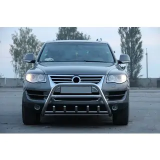 Predný ochranný rám WT003 Special (nerez) Volkswagen Touareg 2002–2010 fotografia 4