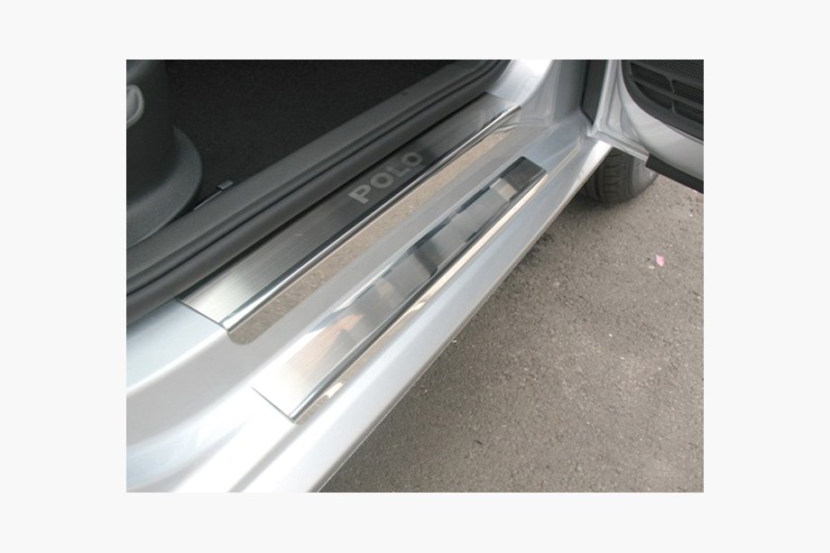 Volkswagen Polo 2010–2017 Nerezové kryty prahov Nataniko (8 ks, nerez) Image