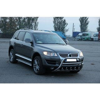 Predný ochranný rám WT003 Special (nerez) Volkswagen Touareg 2002–2010 fotografia 2