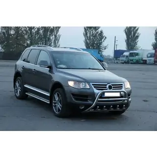 Predný ochranný rám WT003 Special (nerez) Volkswagen Touareg 2002–2010 fotografia 2