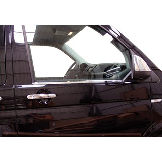 Ozdobné lišty okien (2 ks, nerez) Volkswagen T6 2015–2024 fotografia 3
