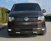 Volkswagen T6 2015–2024 Líp spojler predného nárazníka Sport 2-LED 2015-2018 (na lakovanie) fotografia 6