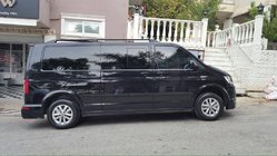 Volkswagen T5 Multivan 2003–2010 Strešné lyžiny Skyport (čierne) fotografia 2