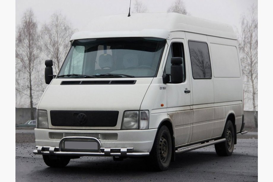 Volkswagen LT 1995–2006 Predný ochranný rám ST020 (nerez) Image
