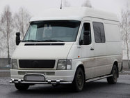 Volkswagen LT 1995–2006 Predný ochranný rám ST020 (nerez) fotografia 1