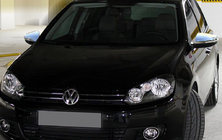 Volkswagen Golf 6 2008–2014 Kryty zrkadiel (HB, 2 ks, nerez) OmsaLine - talianska nehrdzavejuca ocel fotografia 1