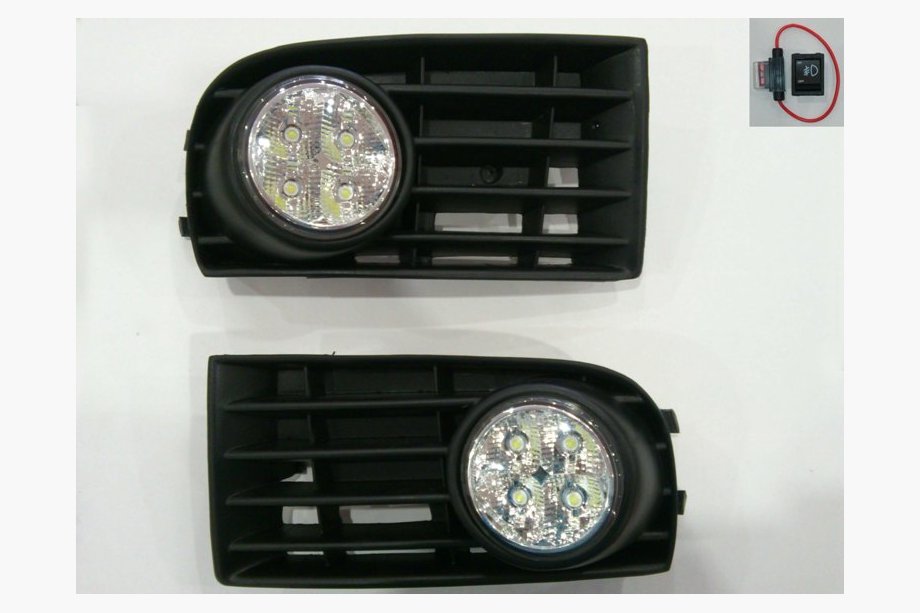 Volkswagen Golf 5 2003–2009 Hmlové svetlá s LED vložkami Image