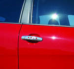 Skoda Octavia II A5 2006–2010 Nerezové kryty kľučiek s otvormi (4 ks) fotografia 1