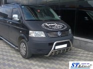Volkswagen T5 Caravelle 2004–2010 Predný ochranný rám WT003 (nerez) 60 mm, s nápisom fotografia 6