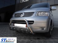 Volkswagen T5 Caravelle 2004–2010 Predný ochranný rám WT003 (nerez) 60 mm, s nápisom fotografia 9