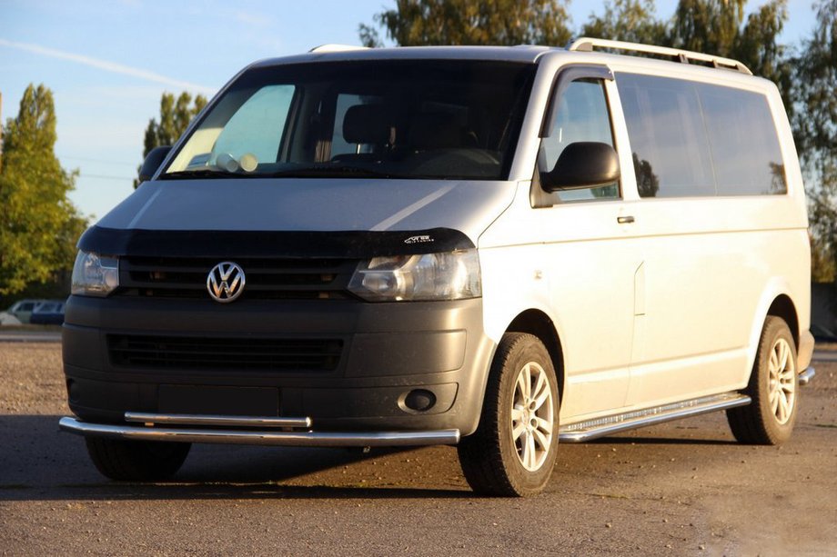 Volkswagen T5 2010–2015 Spodná dvojitá rúra 70/48 mm (nerez) Image