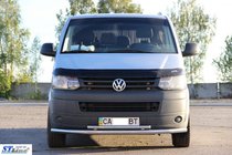 Volkswagen T5 2010–2015 Spodná dvojitá rúra 70/48 mm (nerez) fotografia 2