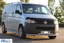 Volkswagen T5 2010–2015 Spodná dvojitá rúra 70/48 mm (nerez) fotografia 3