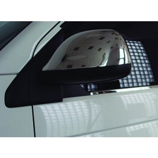 Kryty zrkadiel (2 ks, nerezová oceľ) Volkswagen T5 2010–2015 fotografia 2