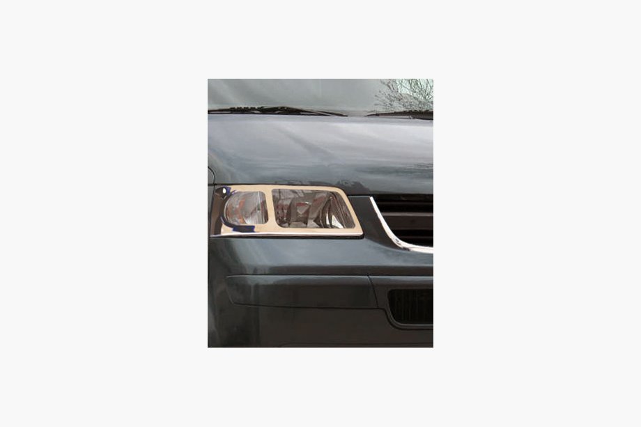 Volkswagen T5 Multivan 2003–2010 Chrómové lišty na predné svetlá (nerez, Omsa) Image