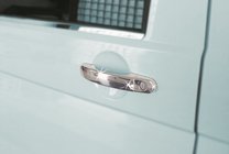 Volkswagen T5 Caravelle 2004–2010 Kryty kľučiek (nerezová oceľ) 3 ks. Carmos – turecká oceľ fotografia 1