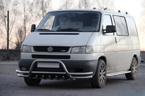 Volkswagen T4 Transporter 1990–2003 Predný ochranný rám WT003 Plus-2 (nerez) fotografia 1