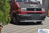 Volkswagen T4 Transporter 1990–2003 Predný ochranný rám ST008 (nerez) fotografia 2