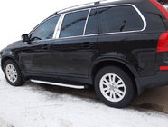 Volvo XC90 2002–2014 Bočné nášľapy BlackLine (2 ks, hliník) fotografia 1