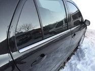 Skoda Fabia 2000–2007 Vonkajšie nerezové lišty okien (4 ks) fotografia 1