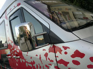 Volkswagen LT 1995–2006 Kryty spätných zrkadiel (2 ks, plast) fotografia 6