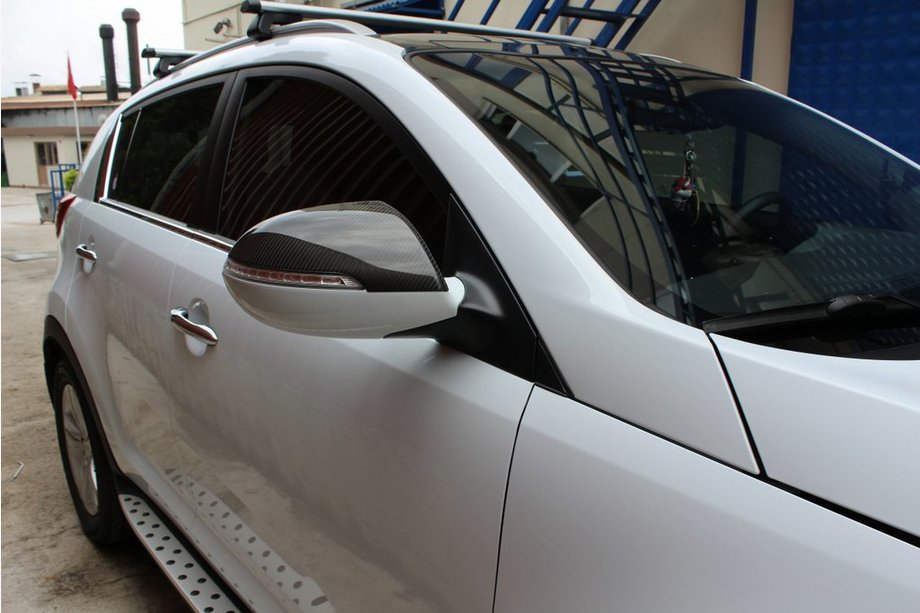 Kia Sportage 2010–2015 Kryty spätných zrkadiel (2 ks, karbón) Image