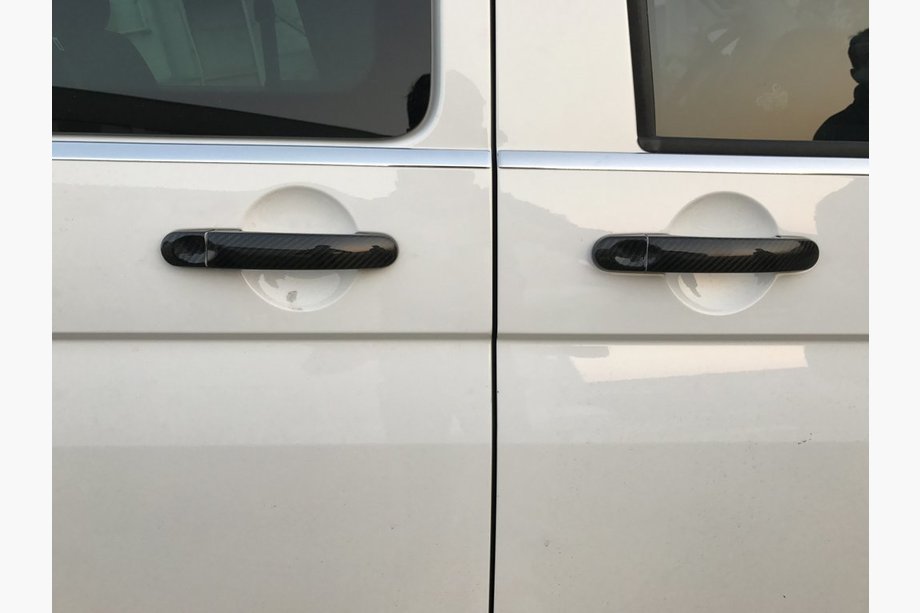 Volkswagen Caddy 2010–2015 Kryty kľučiek dverí (pravý karbón) Fotografia 5