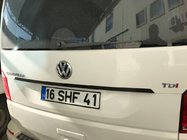 Volkswagen T6 2015–2024 Lišta nad ŠPZ (karbón) fotografia 1