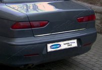 Alfa Romeo 156 1997–2007 Nerezová lišta hrany kufra fotografia 1