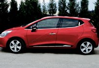 Renault Clio IV 2012–2019 Dverové lišty s prelisom (4 ks, nerez) fotografia 1