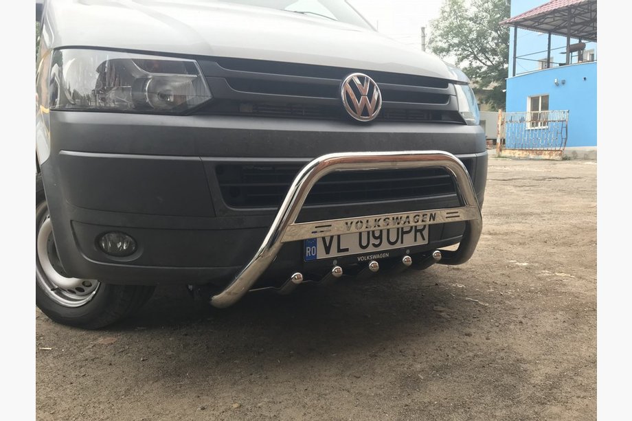 Volkswagen T5 2010–2015 Predný ochranný rám WT003 (nerez) Image